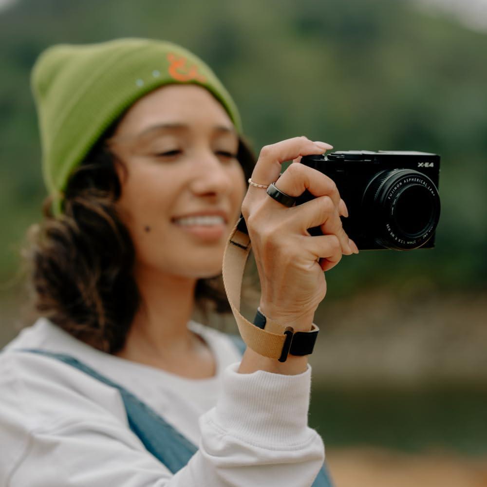 imagePeak Design Cuff Camera Wrist Strap Compatible with DSLR Compact and PointandShoot Cameras Low Profile Quick ReleaseCoyote