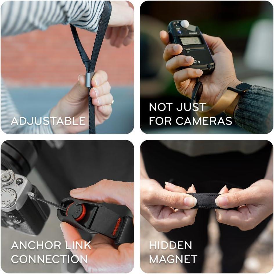 imagePeak Design Cuff Camera Wrist Strap Compatible with DSLR Compact and PointandShoot Cameras Low Profile Quick ReleaseIbis