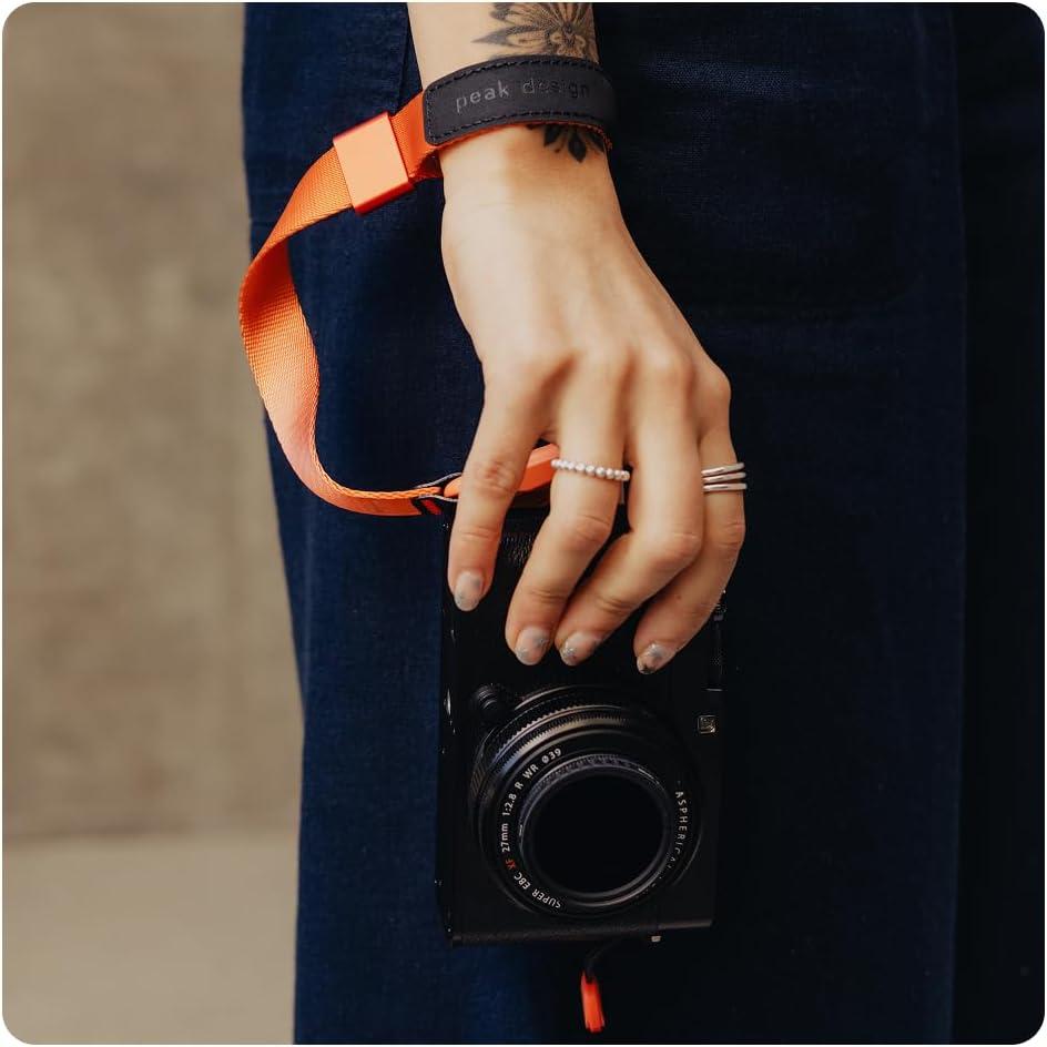 imagePeak Design Cuff Camera Wrist Strap Compatible with DSLR Compact and PointandShoot Cameras Low Profile Quick ReleaseKelp