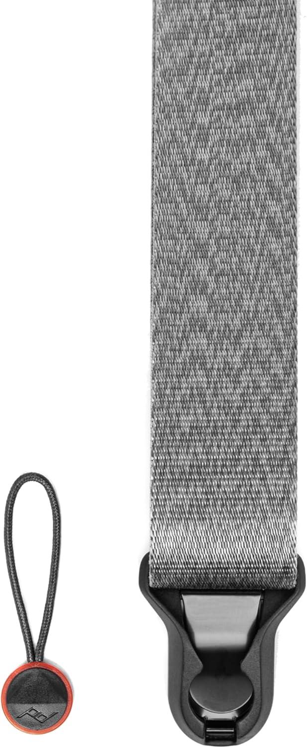 imagePeak Design Slide Lite Camera Strap Ocean Configurable as a Sling Neck or Shoulder Strap Quick Release and Connection Smooth and Grippy Side Camera Straps for Photographers 200 lb CapacityAsh