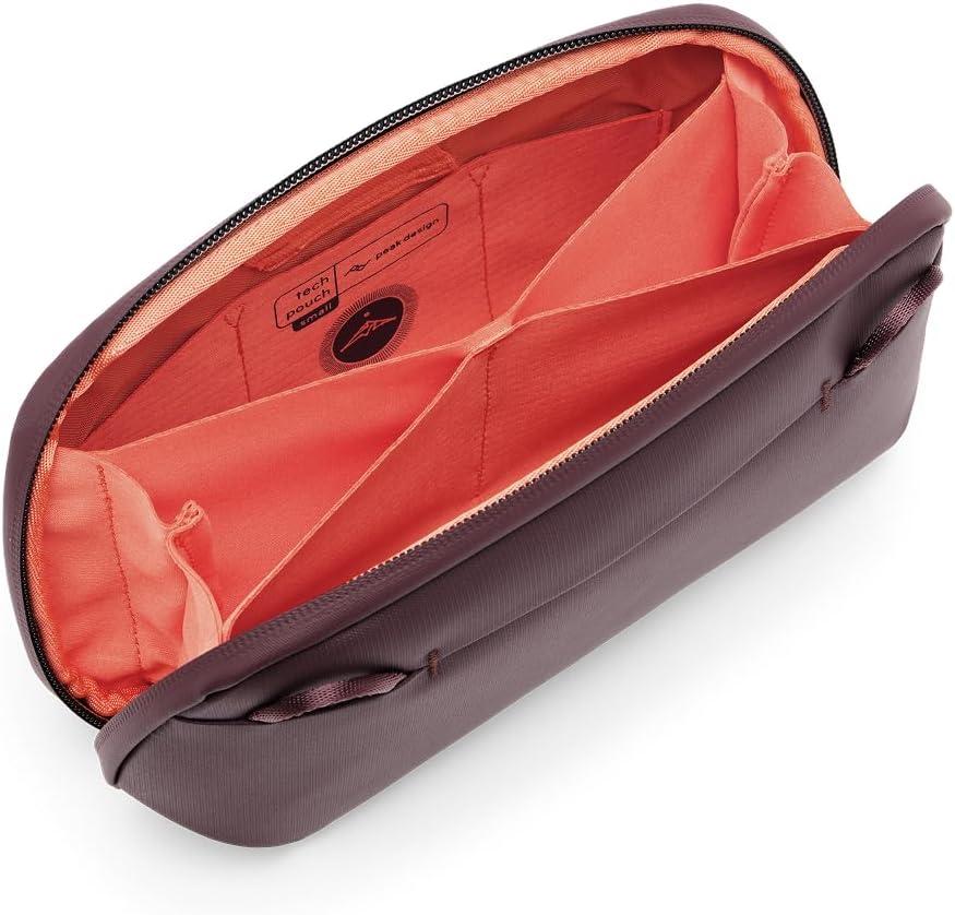 imagePeak Design Tech Pouch Eclipse Electronics Organizer for Travel or Everyday Carry OrigamiStyle Storage Cable PassThrough Weatherproof Recycled Nylon Gear Carry Bag for Men and WomenEclipse