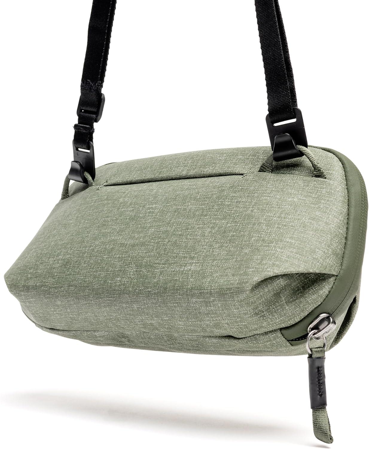 imagePeak Design Tech Pouch Eclipse Electronics Organizer for Travel or Everyday Carry OrigamiStyle Storage Cable PassThrough Weatherproof Recycled Nylon Gear Carry Bag for Men and WomenSage