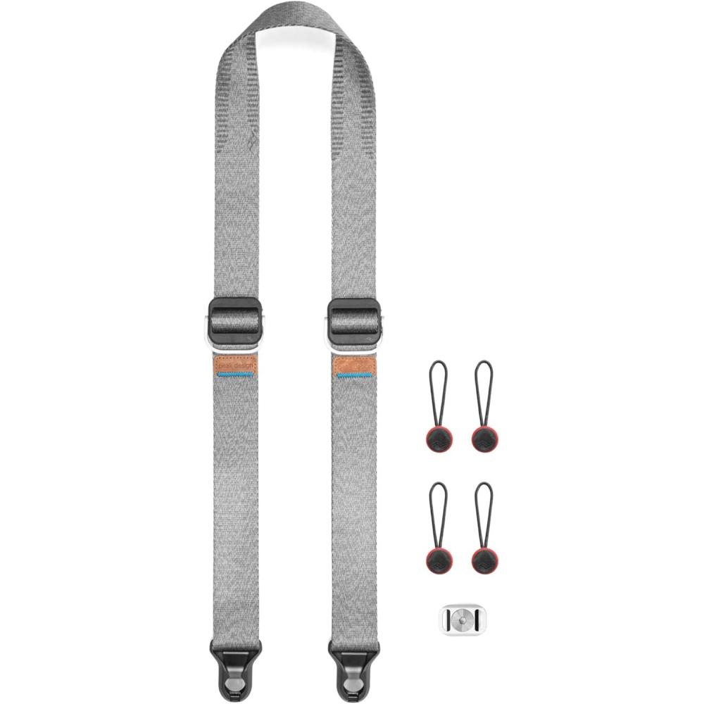 imagePeak Design Slide Lite Camera Strap Kelp Configurable as a Sling Neck or Shoulder Strap Quick Release and Connection Smooth and Grippy Side Camera Straps for Photographers 200 lb CapacityAsh