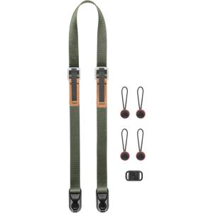 Peak Design Leash Camera Strap – Configurable as a Sling, Neck, Shoulder Strap or Safety Tether, Adjustable, Compact(Sage)