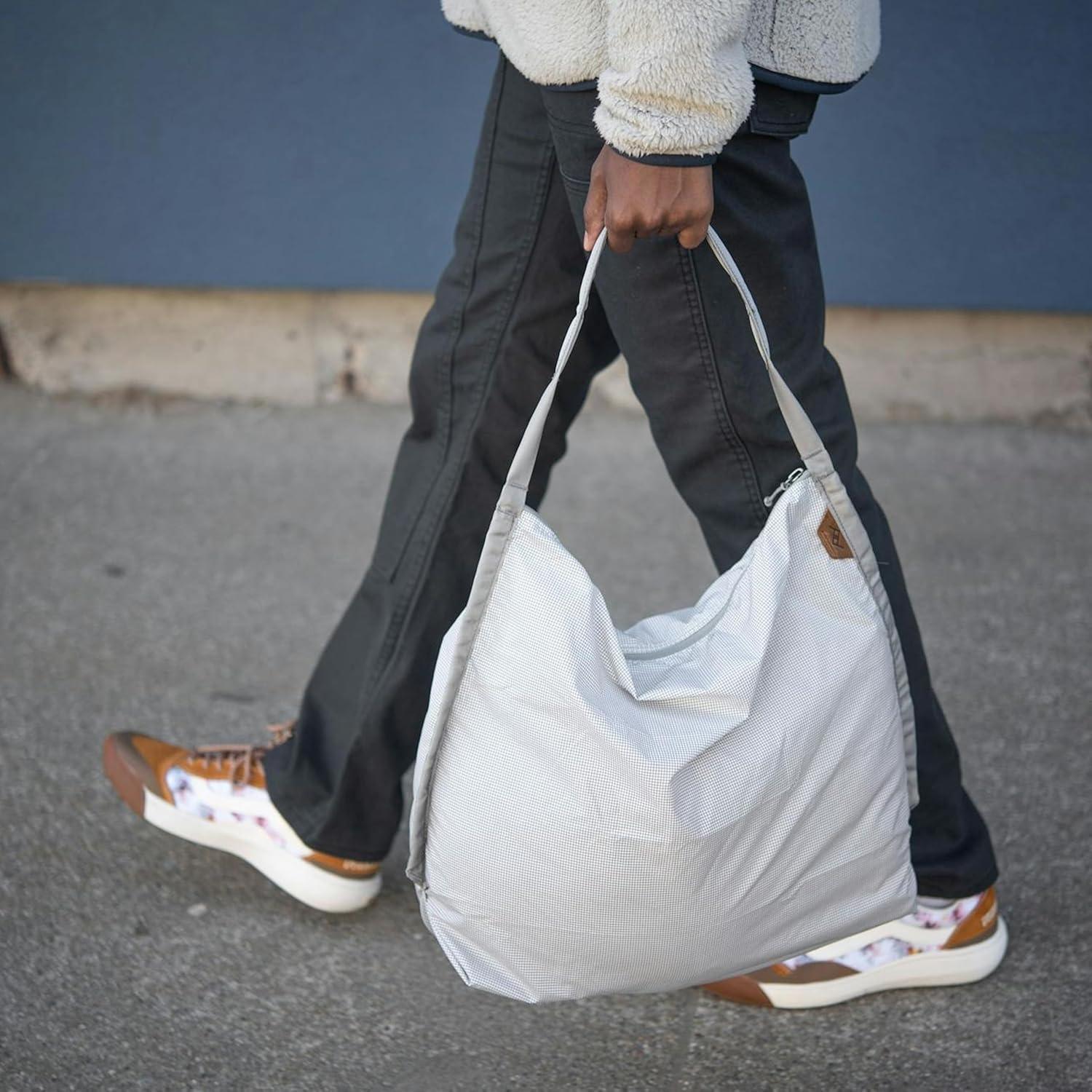 imagePeak Design Packable Tote Zippable Ultralight CarryAll SelfHealing Ripstop Shell WeatherResistant Stowable BagRaw