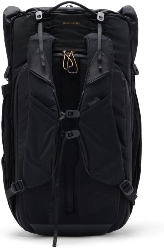 imagePeak Design Outdoor Backpack 45L Eclipse Lightweight InternallyFramed Backpack Ultra Cinch RollTop Design Ideal for Hikes Camera Carry and Travel Versatile Backpack for Men and WomenBlack