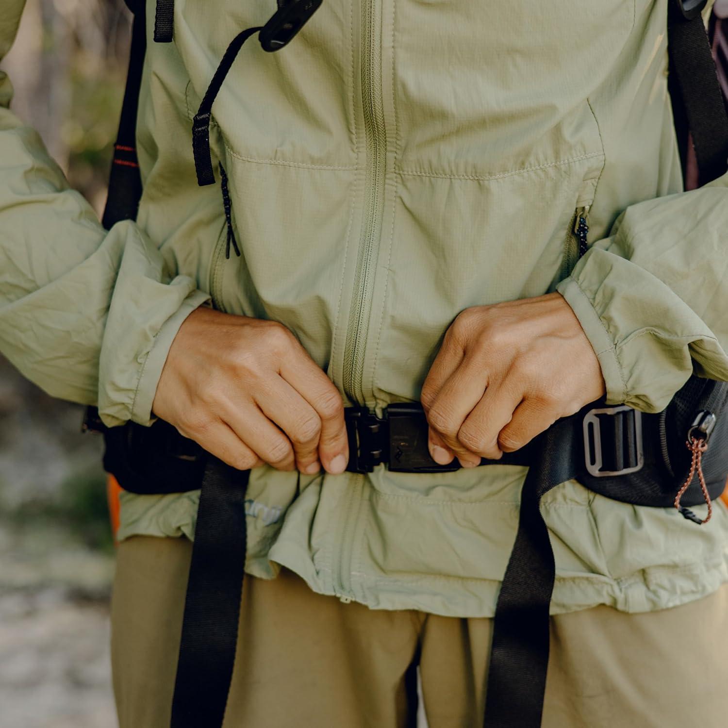 imagePeak Design Outdoor Hip Belt Black Padded Lightweight Hiking Support for Outdoor Backpack 25L and 45L Pockets Capture Clip Attachment Point Adjustable from 2452 Inches Hip Belt for Backpack