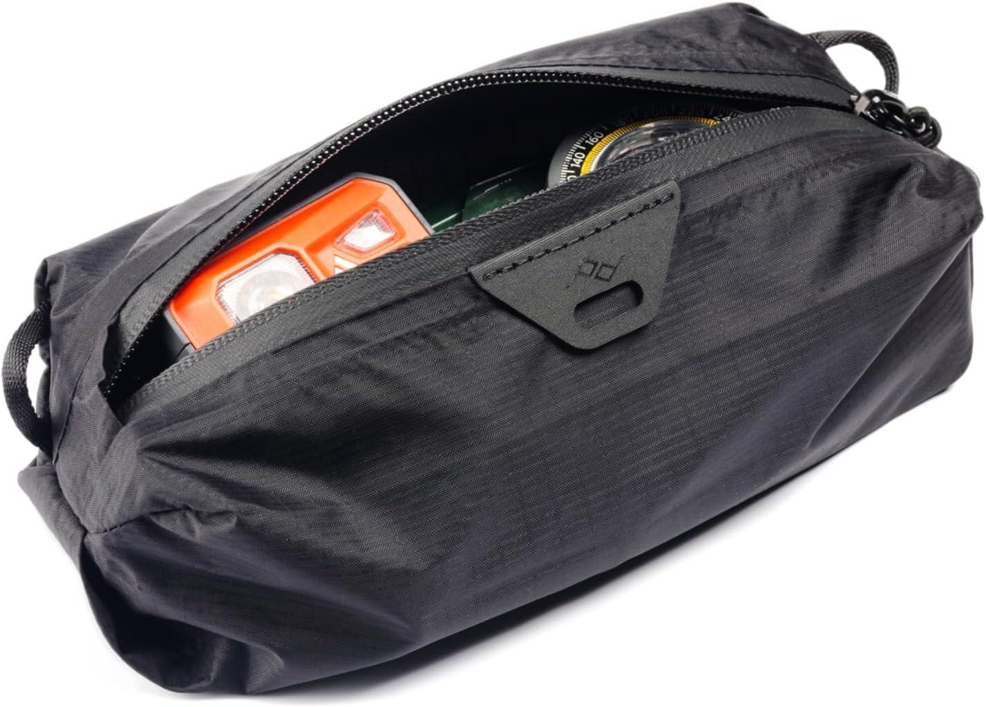 imagePeak Design Ultralight Terra Shell Packing Cube Weatherproof Luggage Cube with Strap Attachment Points and Luggage Pass Throughs Zipper Opening Travel Organizer for Men and WomenEclipse