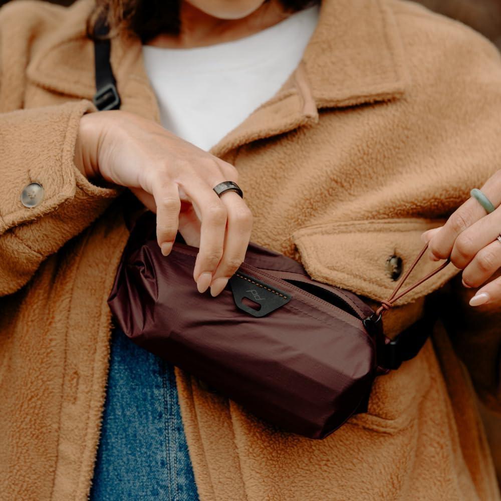 imagePeak Design Ultralight Terra Shell Packing Cube Weatherproof Luggage Cube with Strap Attachment Points and Luggage Pass Throughs Zipper Opening Travel Organizer for Men and WomenEclipse