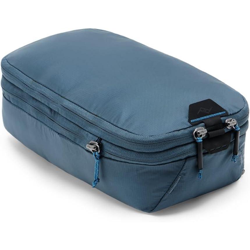 imagePeak Design Packing Cube Charcoal Weatherproof Luggage Cube with Dual Compartment Organization Expansion and Compression Zipper Opening Travel Organizer for Men and Women Size MOcean