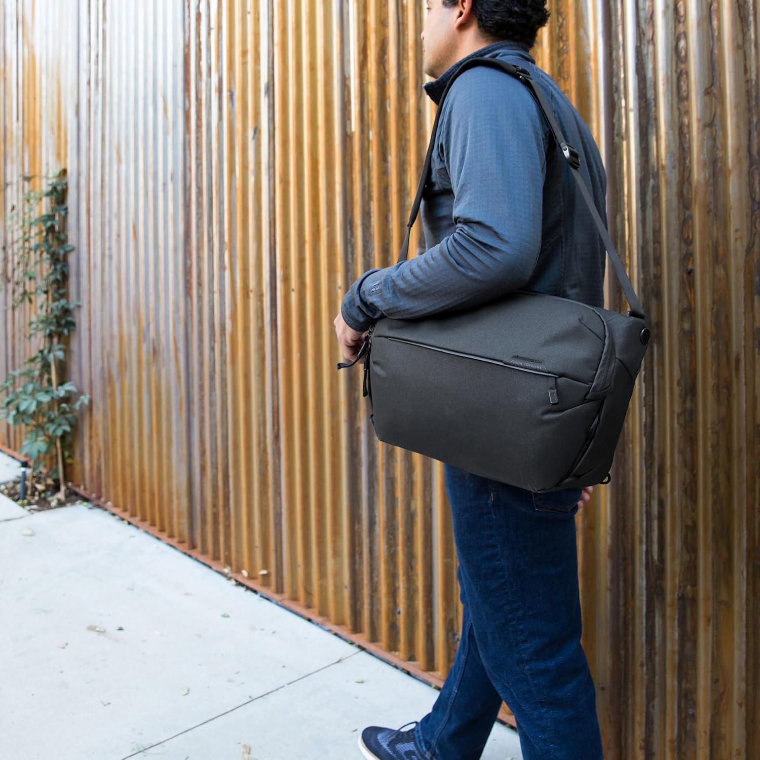 imagePeak Design Everyday Sling 10L Black Padded Adjustable Shoulder Strap for Crossbody or Waist Carry FlexFold Dividers Ideal for Carrying Cameras or Everyday Essentials Sling Bag for Men and Women