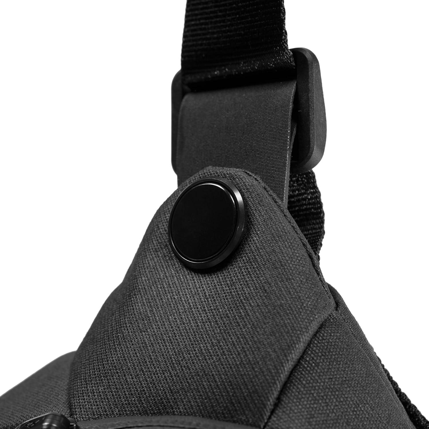 imagePeak Design Everyday Sling 10L Black Padded Adjustable Shoulder Strap for Crossbody or Waist Carry FlexFold Dividers Ideal for Carrying Cameras or Everyday Essentials Sling Bag for Men and Women