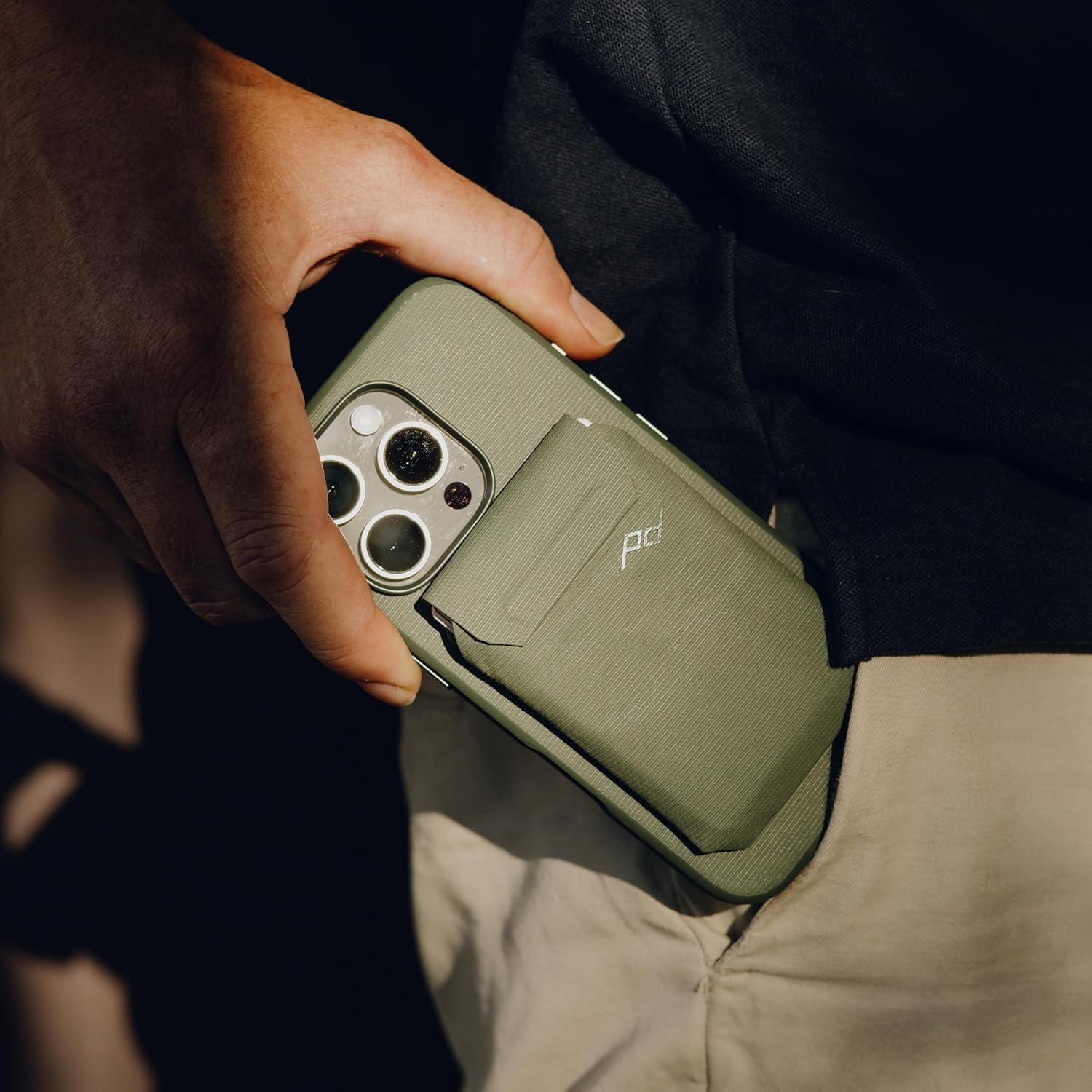 imagePeak Design Mobile Everyday Loop Case for iPhone 16 Pro Eclipse with Loop Slim Profile Drop Protection Weatherproof Fabric Shell SlimLink Connects to Mobile Mounts amp GearSage