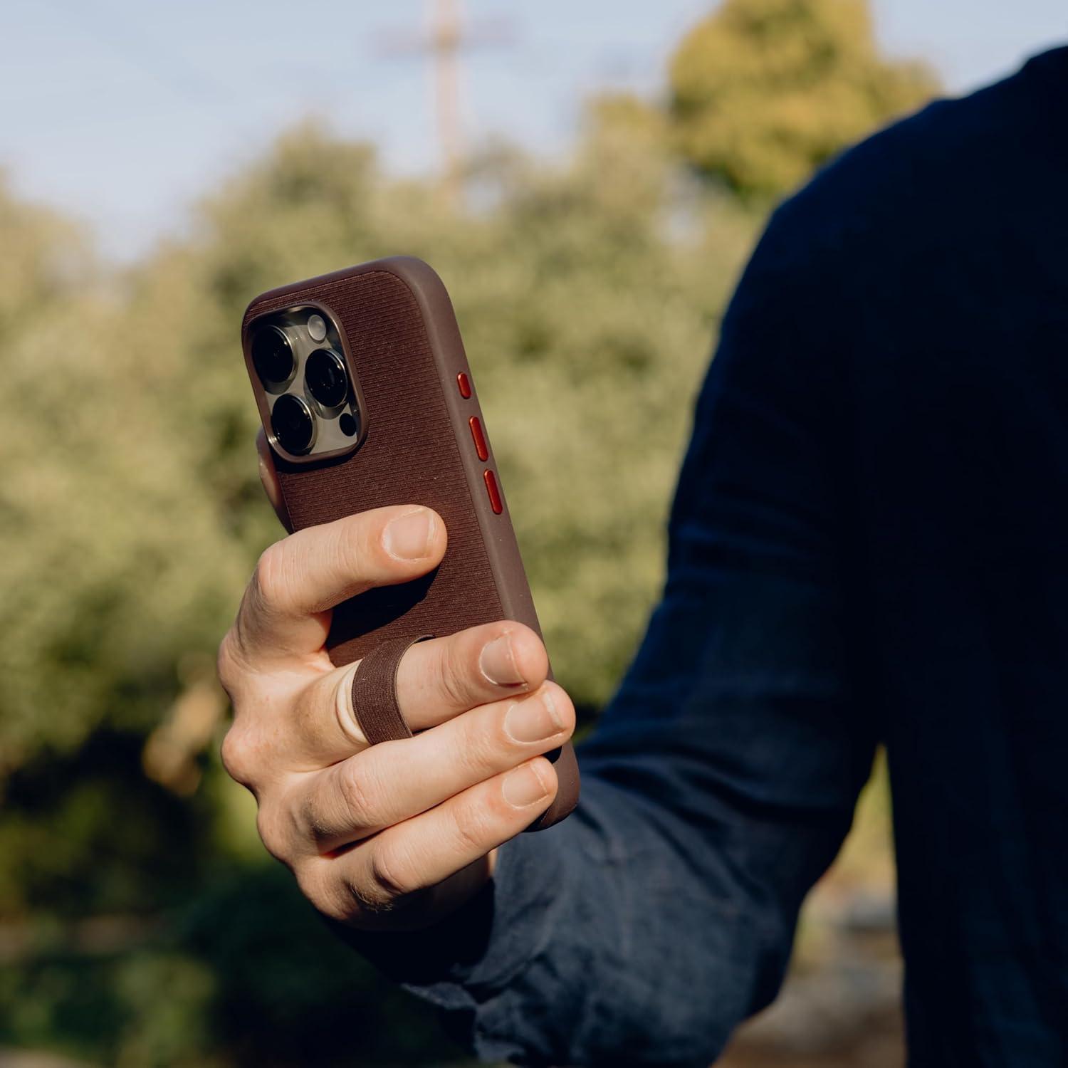 imagePeak Design Mobile Everyday Loop Case for iPhone 16 Pro Eclipse with Loop Slim Profile Drop Protection Weatherproof Fabric Shell SlimLink Connects to Mobile Mounts amp GearEclipse