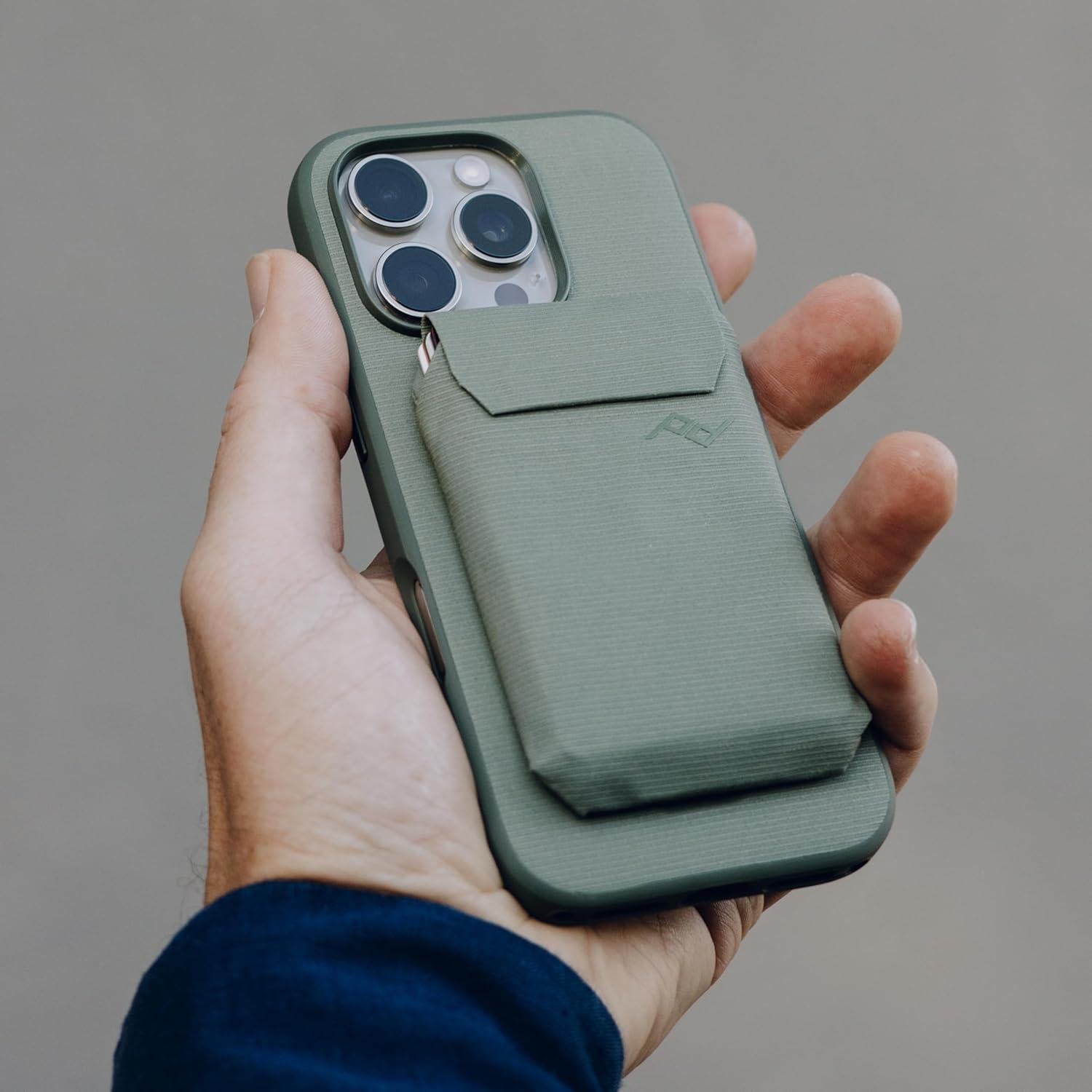 imagePeak Design Mobile Everyday Loop Case for iPhone 16 Pro Eclipse with Loop Slim Profile Drop Protection Weatherproof Fabric Shell SlimLink Connects to Mobile Mounts amp GearSage