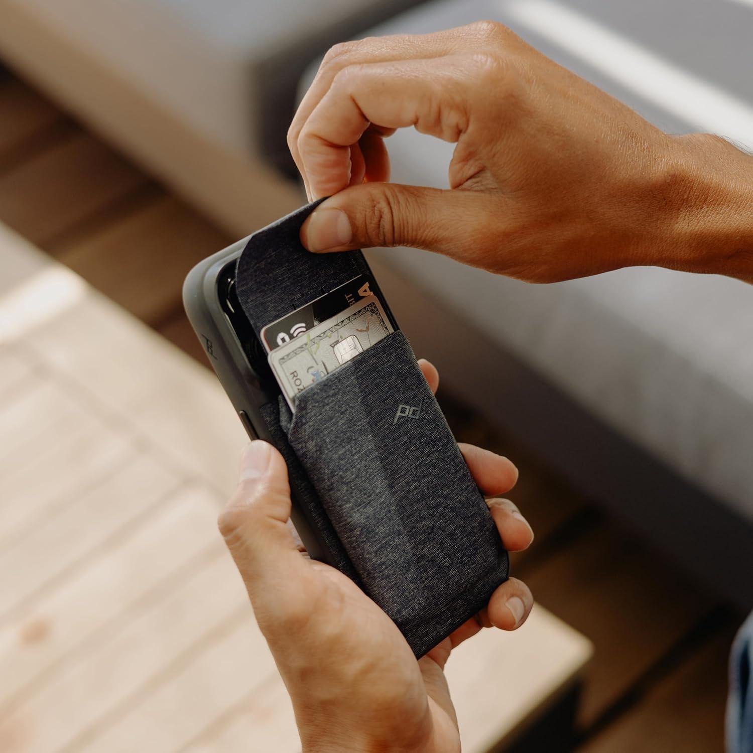 imagePeak Design Mobile Everyday Loop Phone Case for iPhone 15 Pro Max Charcoal with Loop Slim Profile Drop Protection Weatherproof Fabric Shell SlimLink Connects to Mobile Mounts amp Gear GrayMidnight