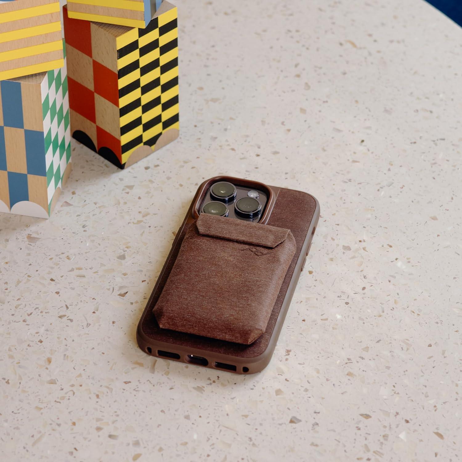 imagePeak Design Mobile Everyday Loop Phone Case for iPhone 15 Pro Max Charcoal with Loop Slim Profile Drop Protection Weatherproof Fabric Shell SlimLink Connects to Mobile Mounts amp Gear GrayRedwood