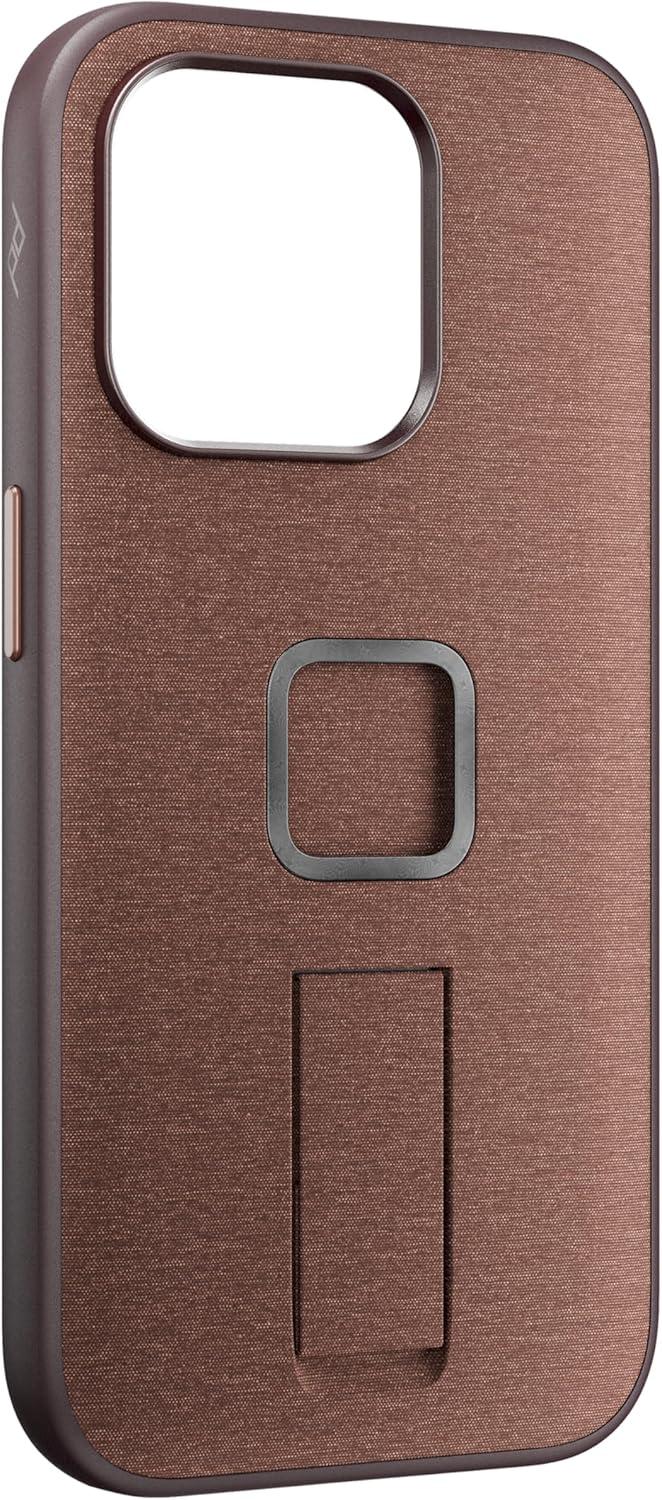 imagePeak Design Mobile Everyday Loop Phone Case for iPhone 15 Pro Max Charcoal with Loop Slim Profile Drop Protection Weatherproof Fabric Shell SlimLink Connects to Mobile Mounts amp Gear GrayRedwood