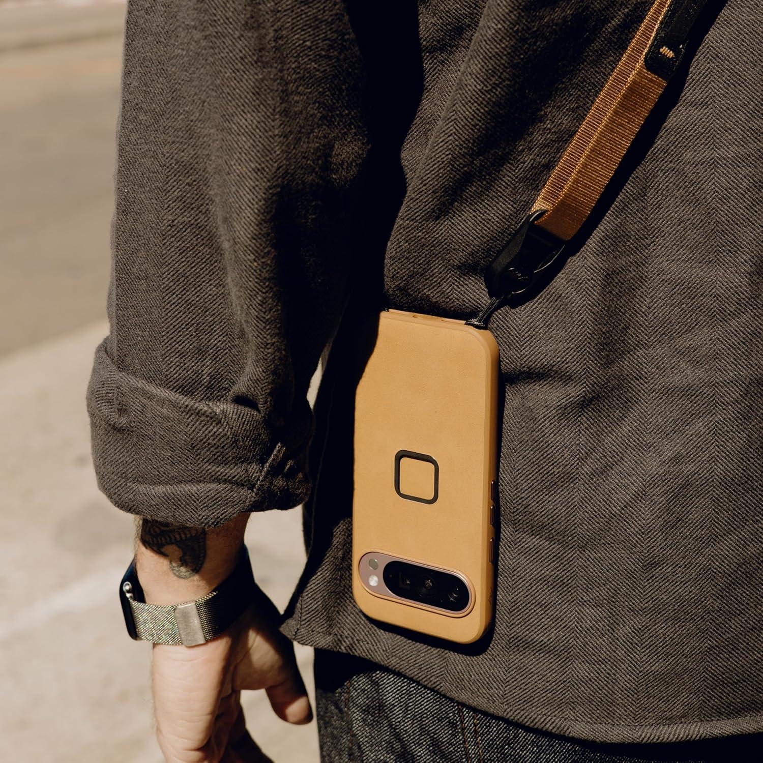 imagePeak Design Mobile Everyday Phone Case for Google Pixel 9 Pro XL Charcoal Slim Profile Drop Protection Weatherproof Fabric Shell SlimLink Connects to Mobile Mounts amp Gear GraySage