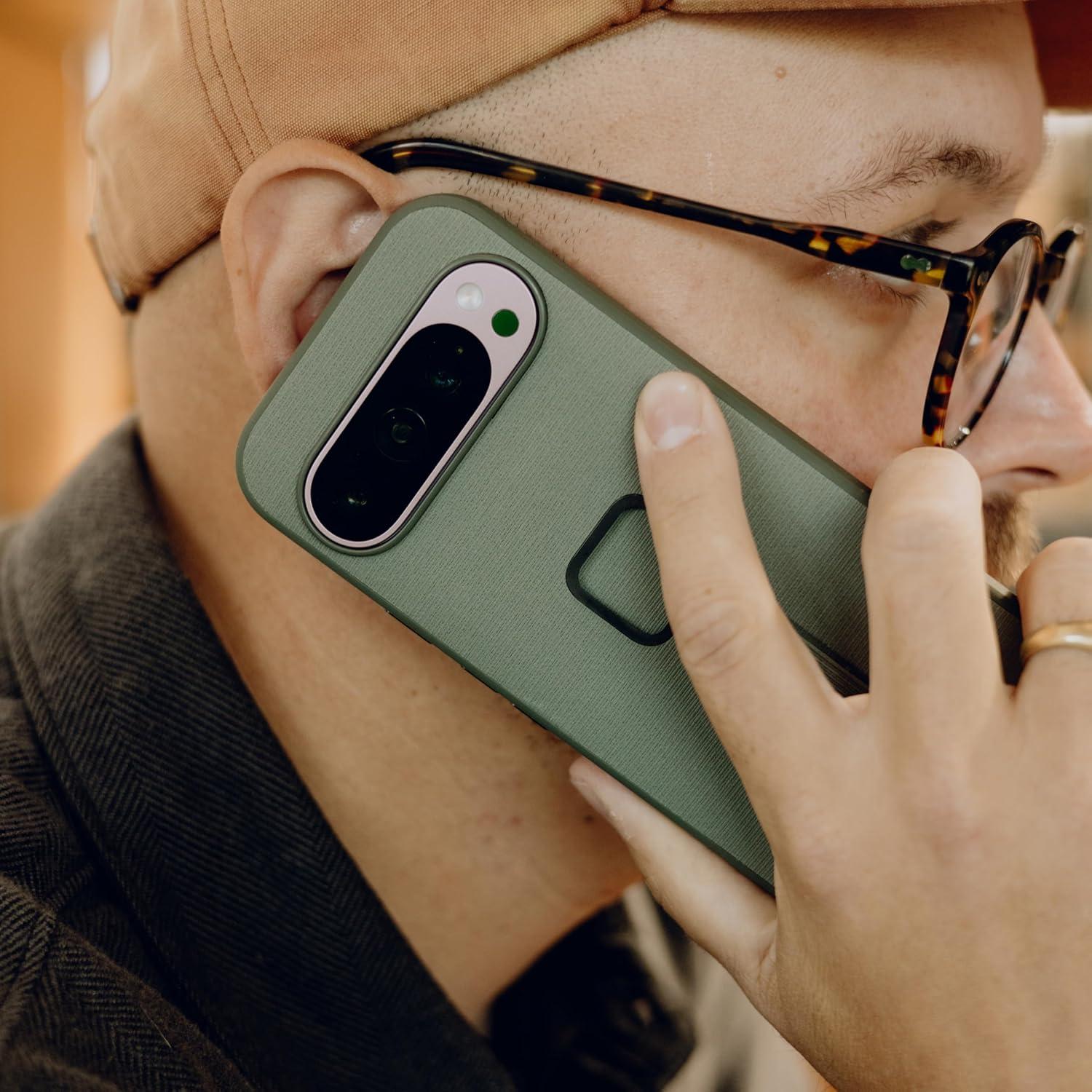 imagePeak Design Mobile Everyday Phone Case for Google Pixel 9 Pro XL Charcoal Slim Profile Drop Protection Weatherproof Fabric Shell SlimLink Connects to Mobile Mounts amp Gear GraySage