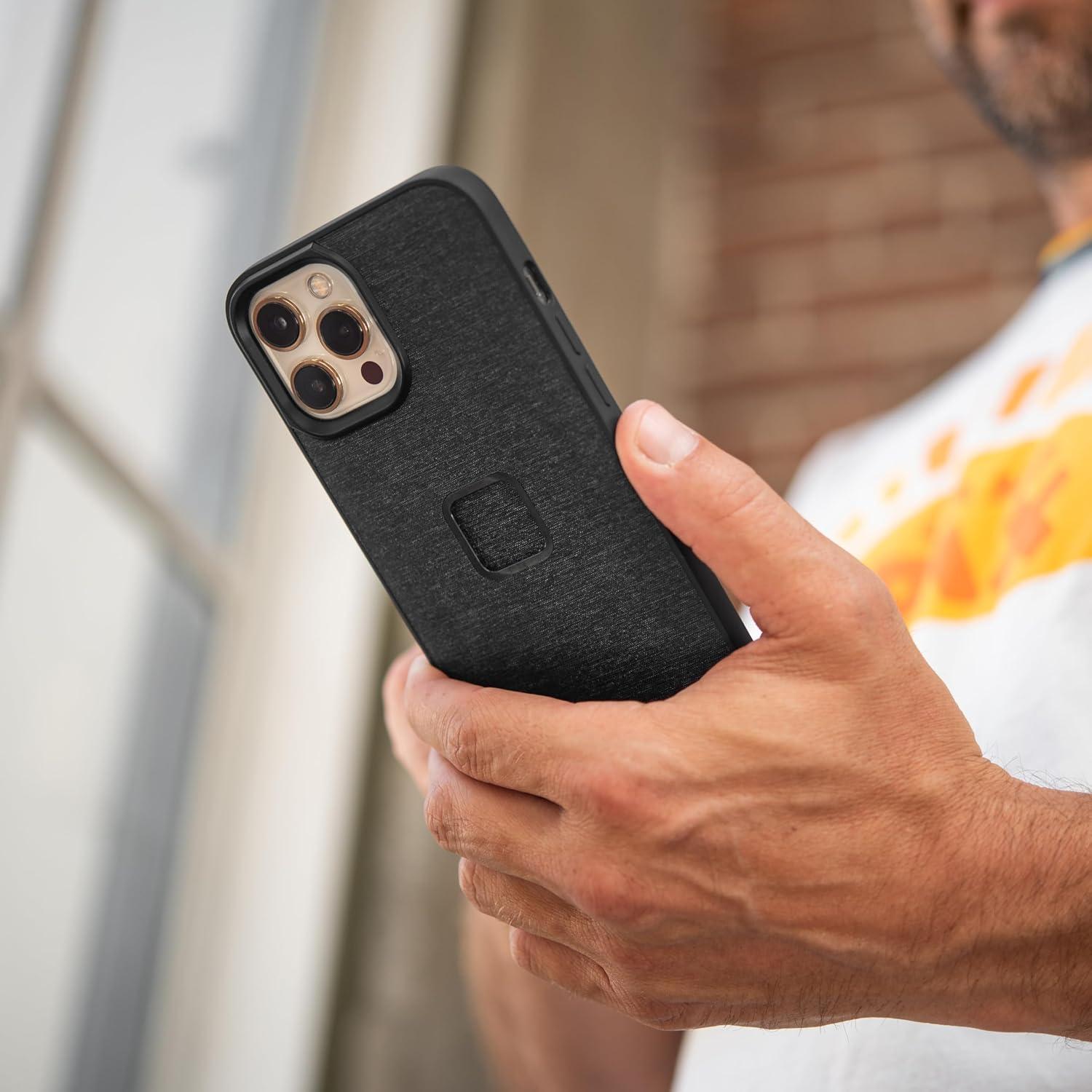 imagePeak Design Mobile Everyday Phone Case for iPhone 14 Sage Slim Profile 6 ft Drop Protection Weatherproof Fabric Shell SlimLink Connects to Mobile Mounts amp GearSage