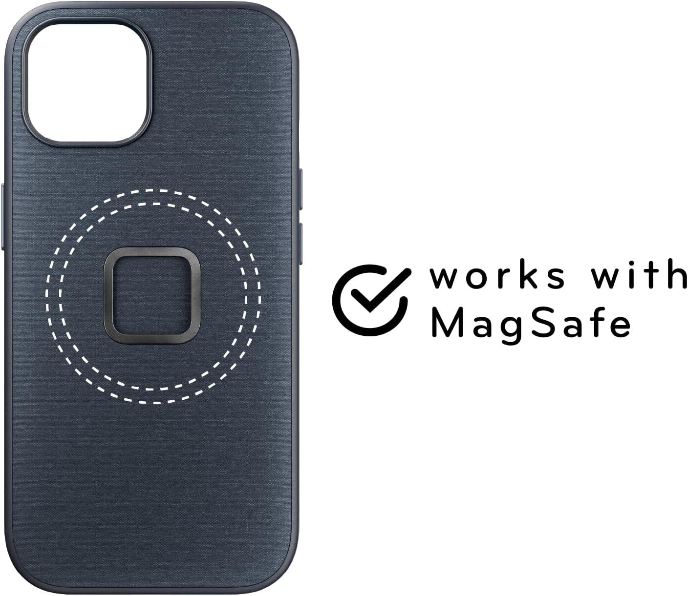 imagePeak Design Mobile Everyday Phone Case for iPhone 15 Redwood Slim Profile Drop Protection Weatherproof Fabric Shell SlimLink Connects to Mobile Mounts amp GearSage