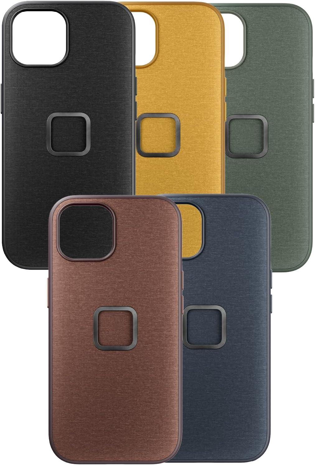 imagePeak Design Mobile Everyday Phone Case for iPhone 15 Redwood Slim Profile Drop Protection Weatherproof Fabric Shell SlimLink Connects to Mobile Mounts amp GearSage