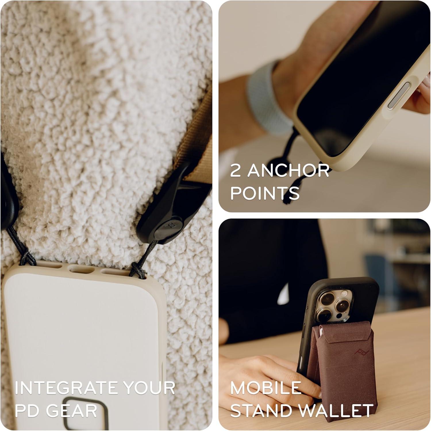 imagePeak Design Mobile Everyday Phone Case for iPhone 17 Charcoal Slim Profile Drop Protection Weatherproof Fabric Shell SlimLink Connects to Mobile Mounts amp GearTan