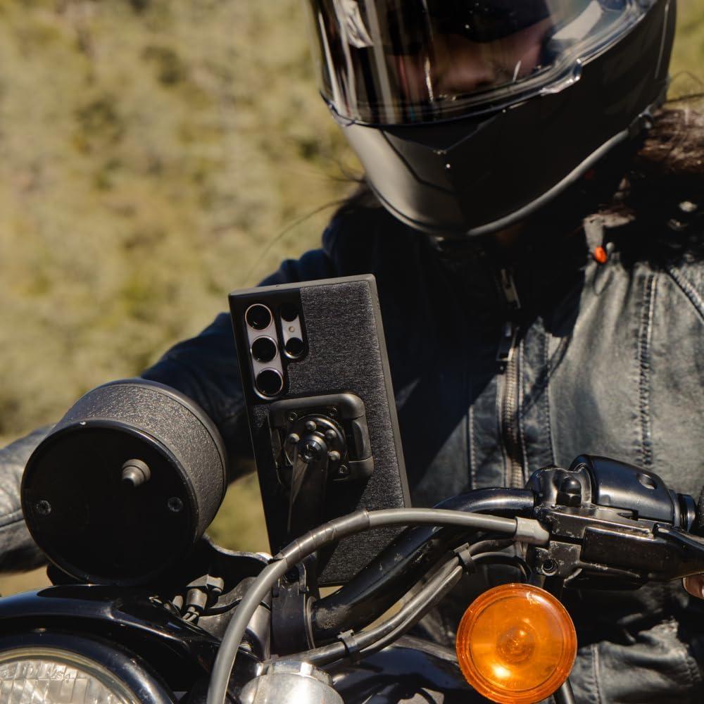 imagePeak Design Mobile Motorcycle Bar Phone Mount V2 NonCharging SlimLink Mounting Technology Rigid Arm Fits a Variety of Handlebars 78125 Diameter Vibration Isolator Motorcycle Phone Mount