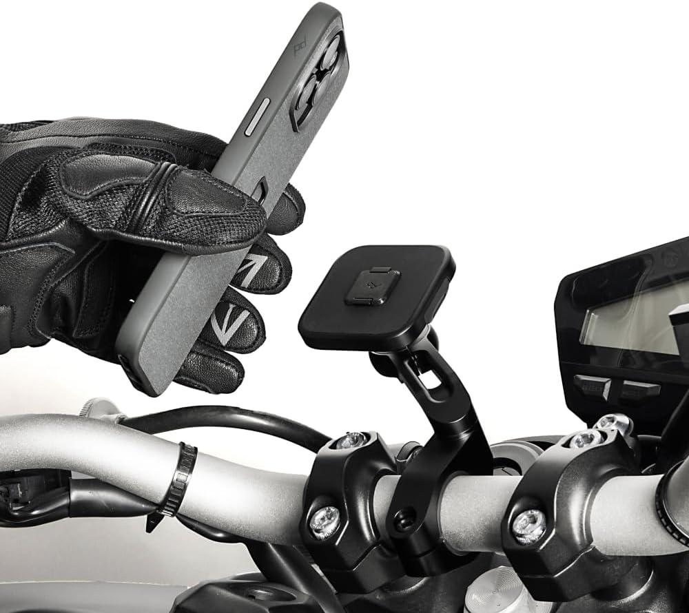 imagePeak Design Mobile Motorcycle Bar Phone Mount V2 NonCharging SlimLink Mounting Technology Rigid Arm Fits a Variety of Handlebars 78125 Diameter Vibration Isolator Motorcycle Phone Mount