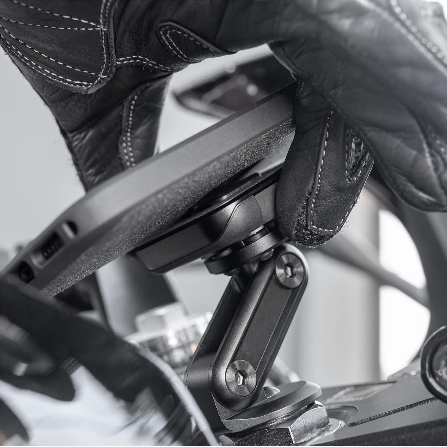 imagePeak Design Mobile Motorcycle Stem Phone Mount NonCharging SlimLink Mounting Technology Rigid Arm Fits Hollow Steering Stem Nuts 1326mm Vibration Isolator Motorcycle Phone Mount