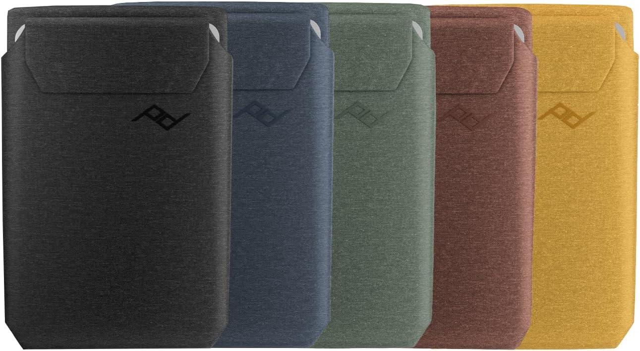 imagePeak Design Mobile Stand Wallet Redwood Slim Profile OnDemand Stand Weatherproof Nylon Fabric Connects to Mobile Cases MagSafe Compatible for iPhone Samsung and Google PhonesCharcoal