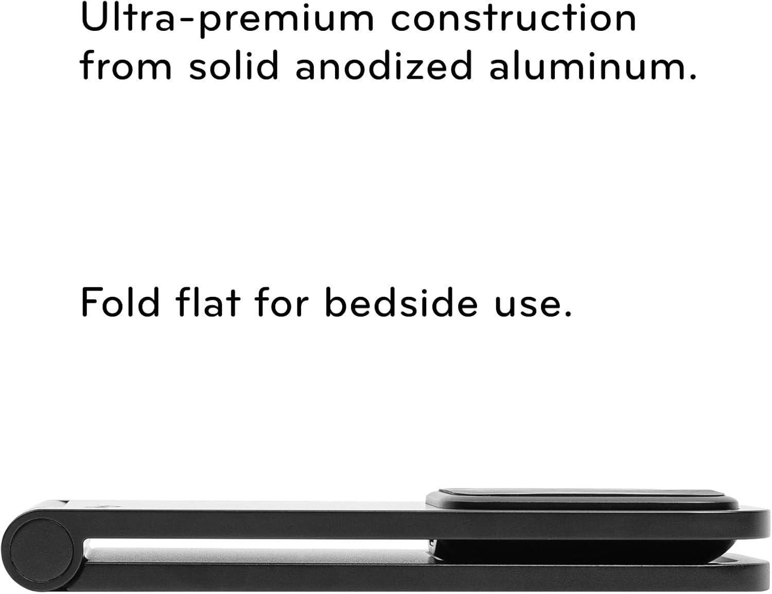 imagePeak Design Wireless Charging Stand Black Qi1 Charging Grippy Silicone Base Works with Peak Design Mobile Cases MagSafe Compatible for iPhone Samsung and Google Pixel Phones