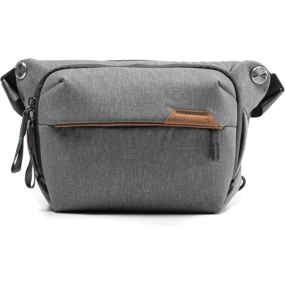 imagePeak Design Everyday Sling 3L  Adjustable Strap FlexFold Divider for Cameras or Daily Carry Unisex Sling BagAsh