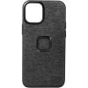 imagePeak Design Mobile Everyday Case for iPhone 12 Mini Charcoal Slim Profile 6 ft Drop Protection Weatherproof Fabric Shell SlimLink Connects to Peak Design Mobile Mounts amp Gear