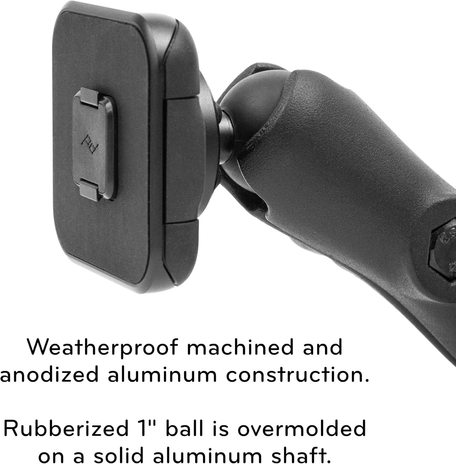 imagePeak Design Mobile Ball Mount Adapter Locking NonCharging SlimLink Mounting Technology Push Button Release Works with 1 BallandSocket Phone Mount for Car Truck Motorcycle Boat and More