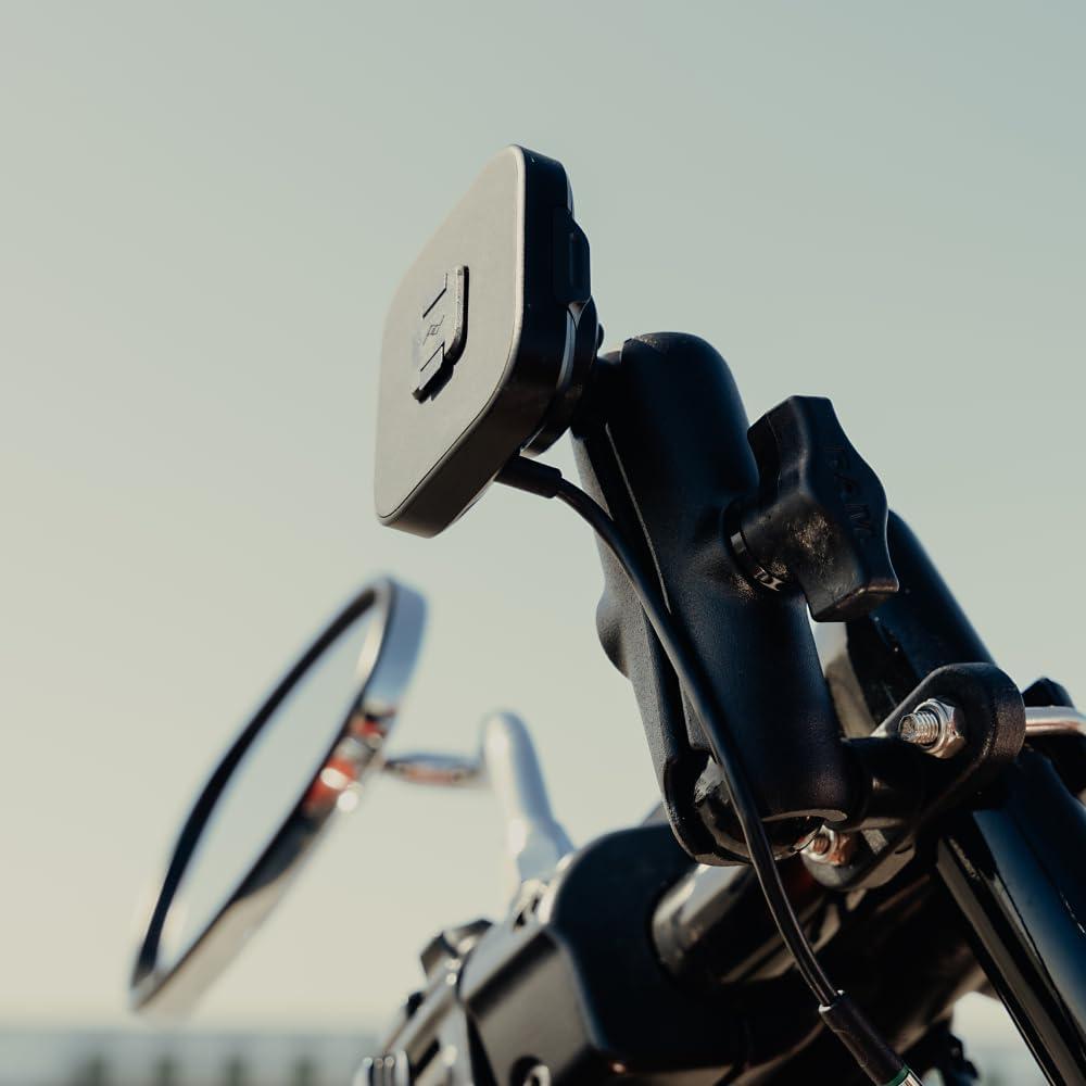 imagePeak Design Mobile Ball Mount Adapter Locking Qi2 Charging Magnetic Mounting Technology Works with 1 BallandSocket Phone Mount for Car Truck Motorcycle Boat and More