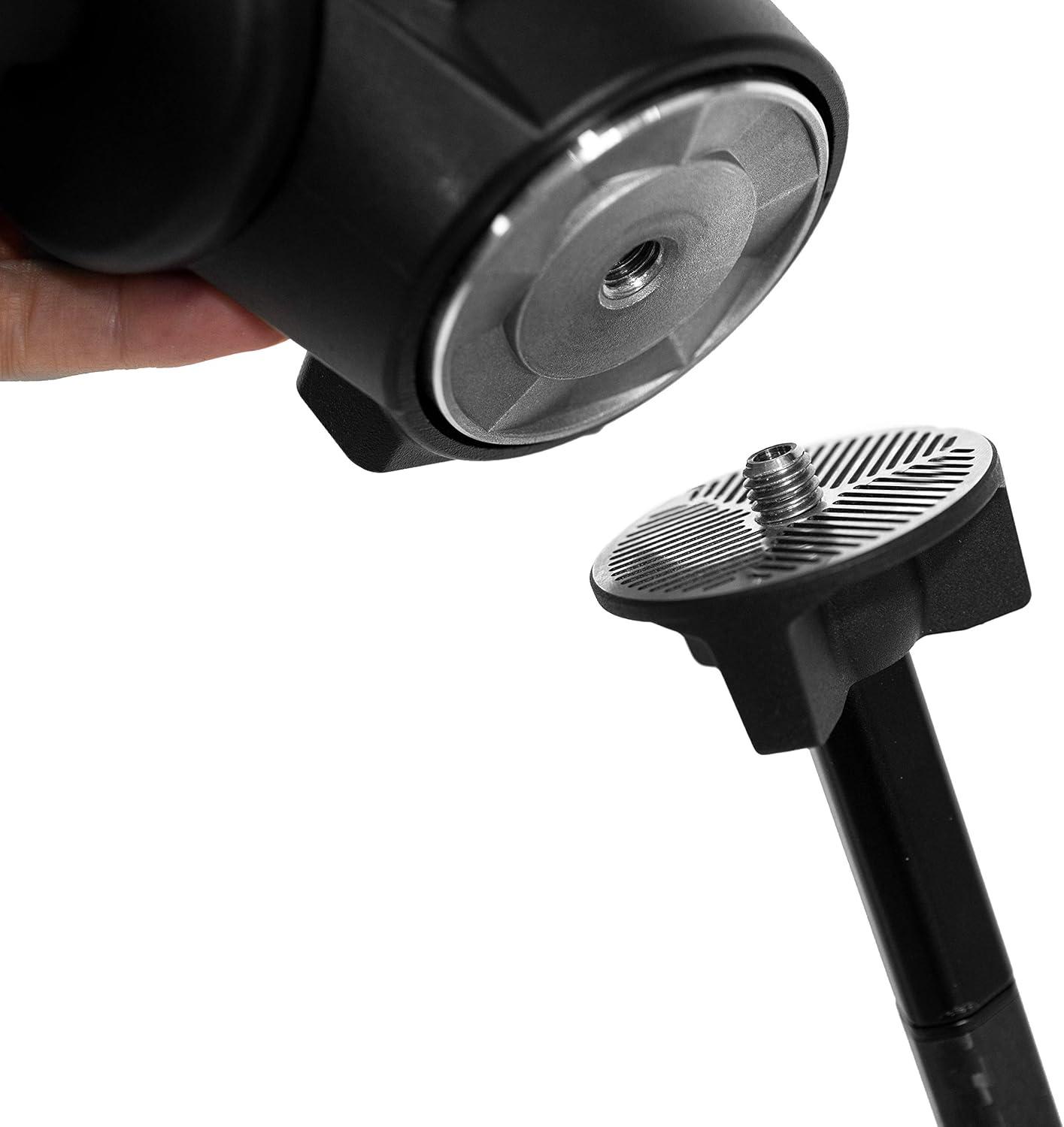 imagePeak Design Universal Head Adapter for Travel Tripod 38 Thread Mount Compatible with Carbon amp Aluminum Tripods Includes Hex Wrench Use Travel Tripod Legs with Any Head