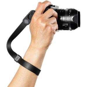 Peak Design Cuff Leather Camera Wrist Strap – Quick Release, 200 lb Capacity, for DSLR, Compact & Point-and-Shoot Cameras(Black)