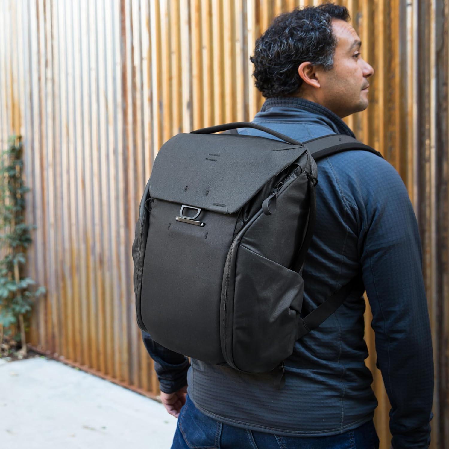 imagePeak Design Everyday Backpack 30L Ocean MagLatch Top Dual Side Access FlexFold Dividers Fits 15 or 16 Laptop For Camera Carry Daily Commutes or Travel Versatile Backpack for Men and WomenBlack