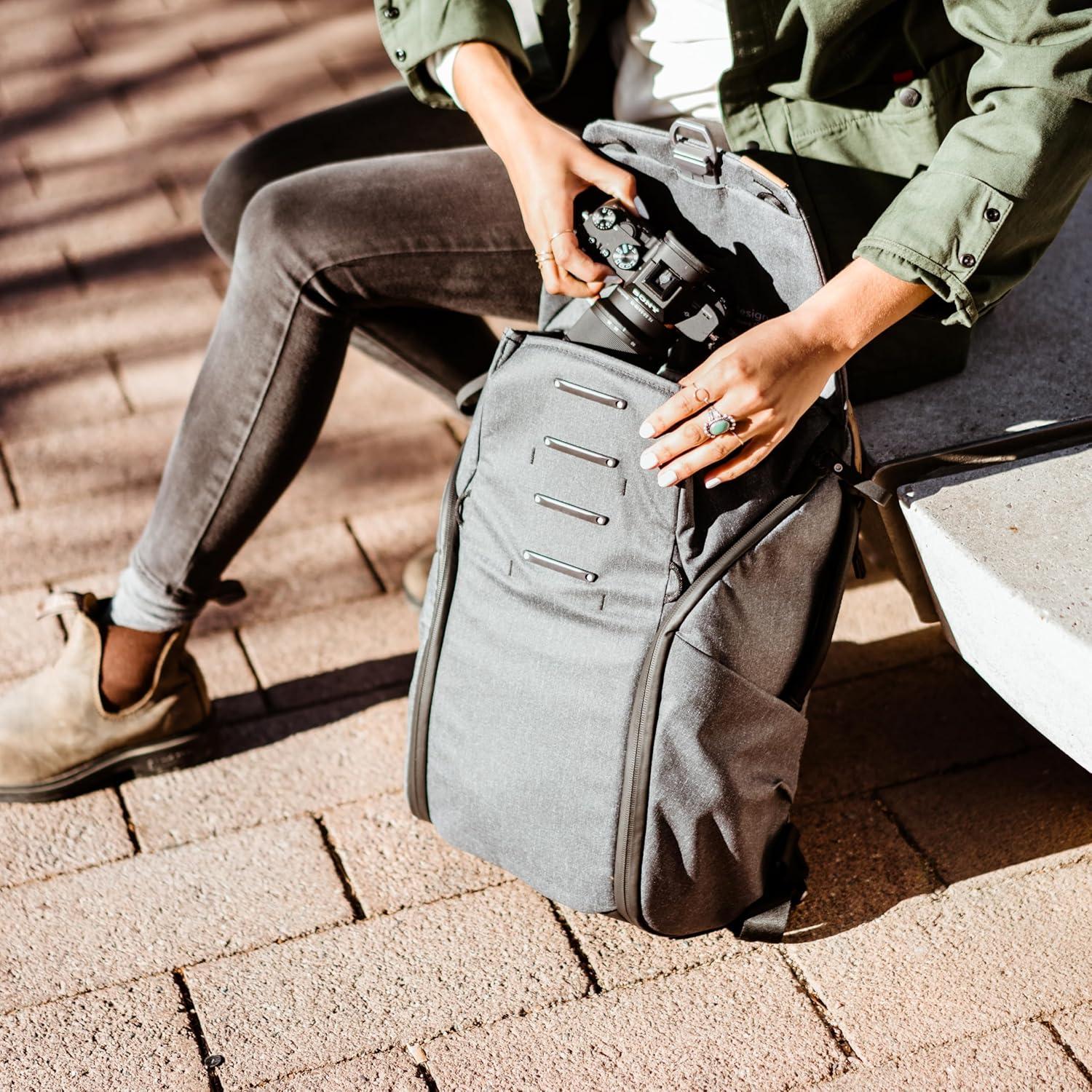 imagePeak Design Everyday Backpack 30L Ocean MagLatch Top Dual Side Access FlexFold Dividers Fits 15 or 16 Laptop For Camera Carry Daily Commutes or Travel Versatile Backpack for Men and WomenCharcoal