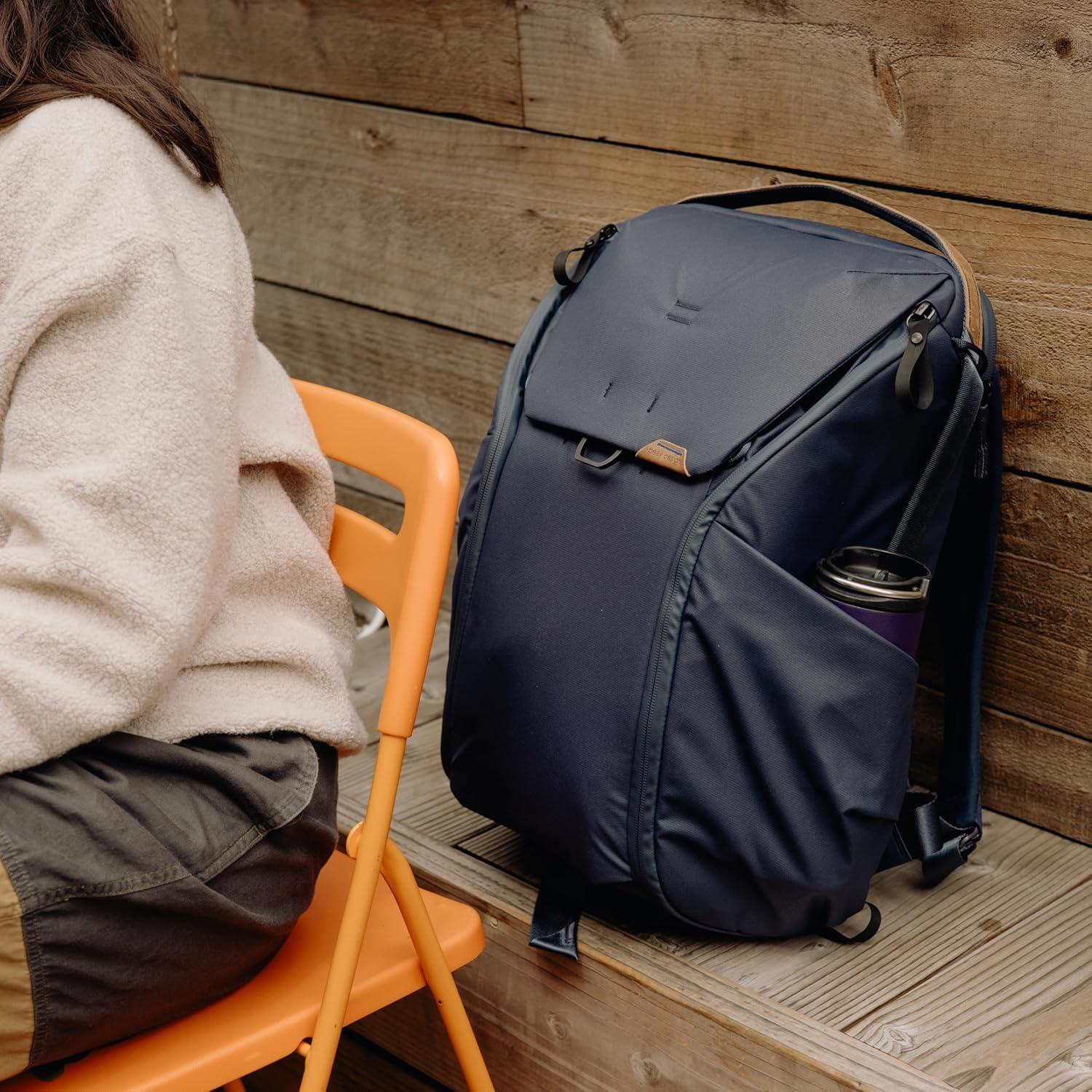 imagePeak Design Everyday Backpack 30L Ocean MagLatch Top Dual Side Access FlexFold Dividers Fits 15 or 16 Laptop For Camera Carry Daily Commutes or Travel Versatile Backpack for Men and WomenMidnight