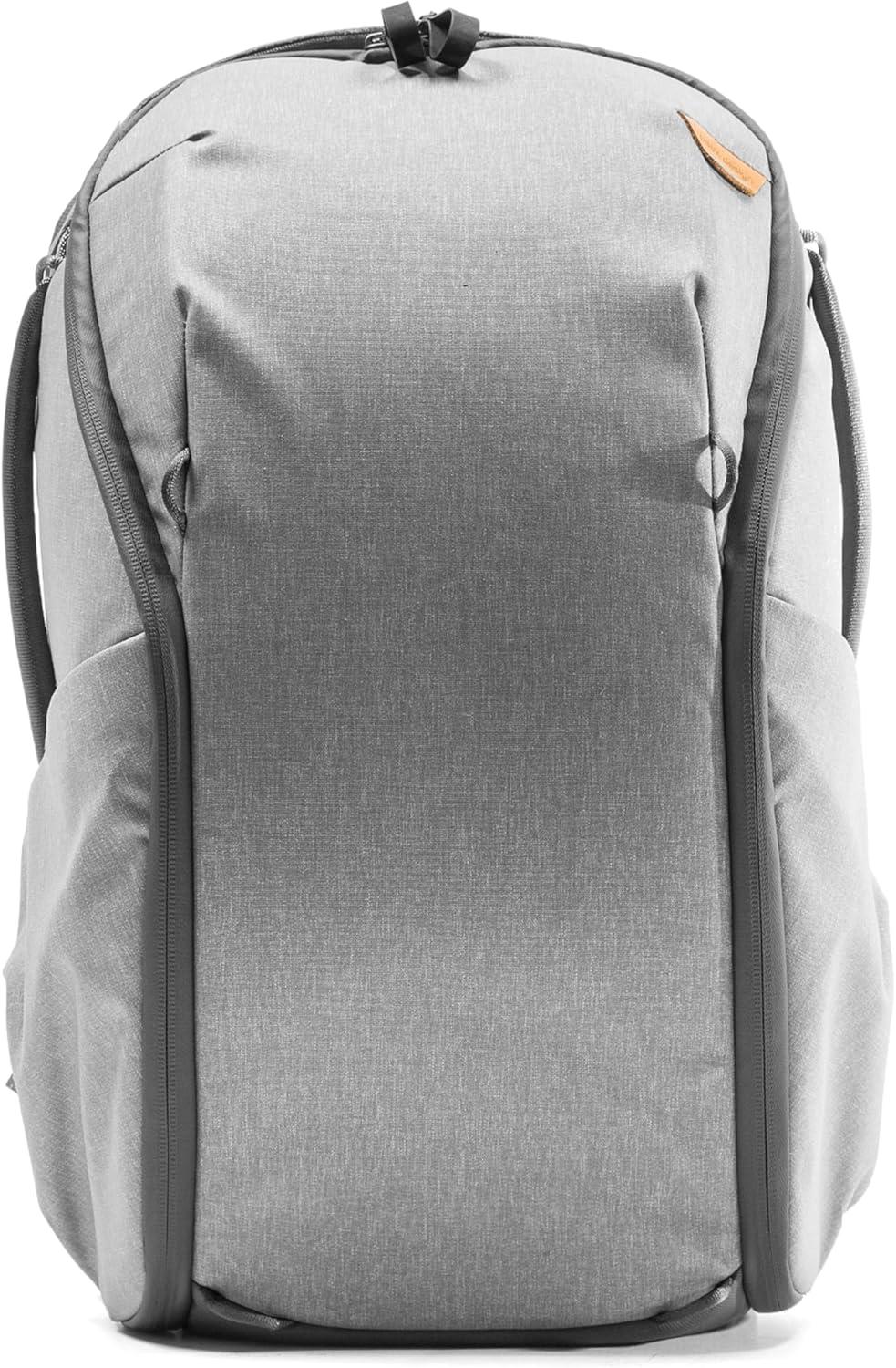 imagePeak Design Everyday Backpack Zip 20L Kelp 270Degree Zip Dual Side Pockets FlexFold Dividers Fits 15 Laptop For Camera Carry Daily Commutes or Travel Versatile Backpack for Men and WomenAsh