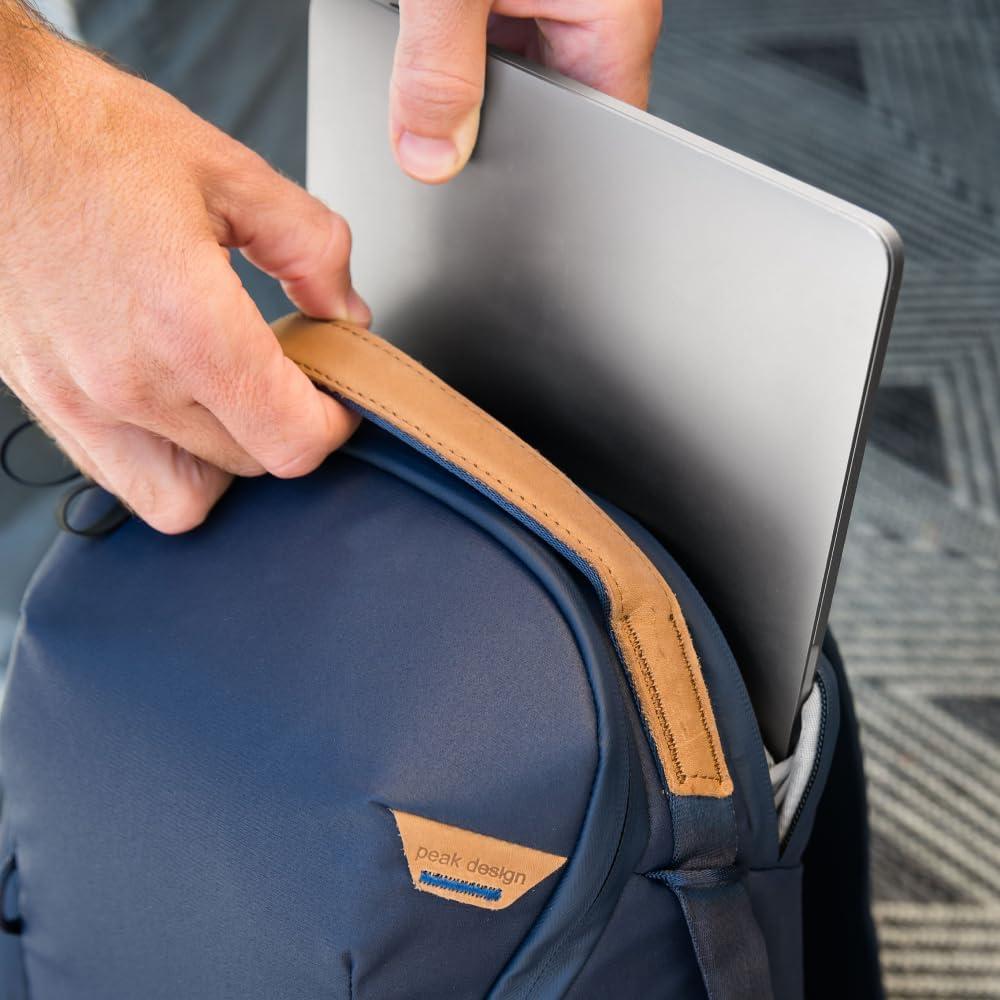 imagePeak Design Everyday Backpack Zip 20L Kelp 270Degree Zip Dual Side Pockets FlexFold Dividers Fits 15 Laptop For Camera Carry Daily Commutes or Travel Versatile Backpack for Men and WomenBlack