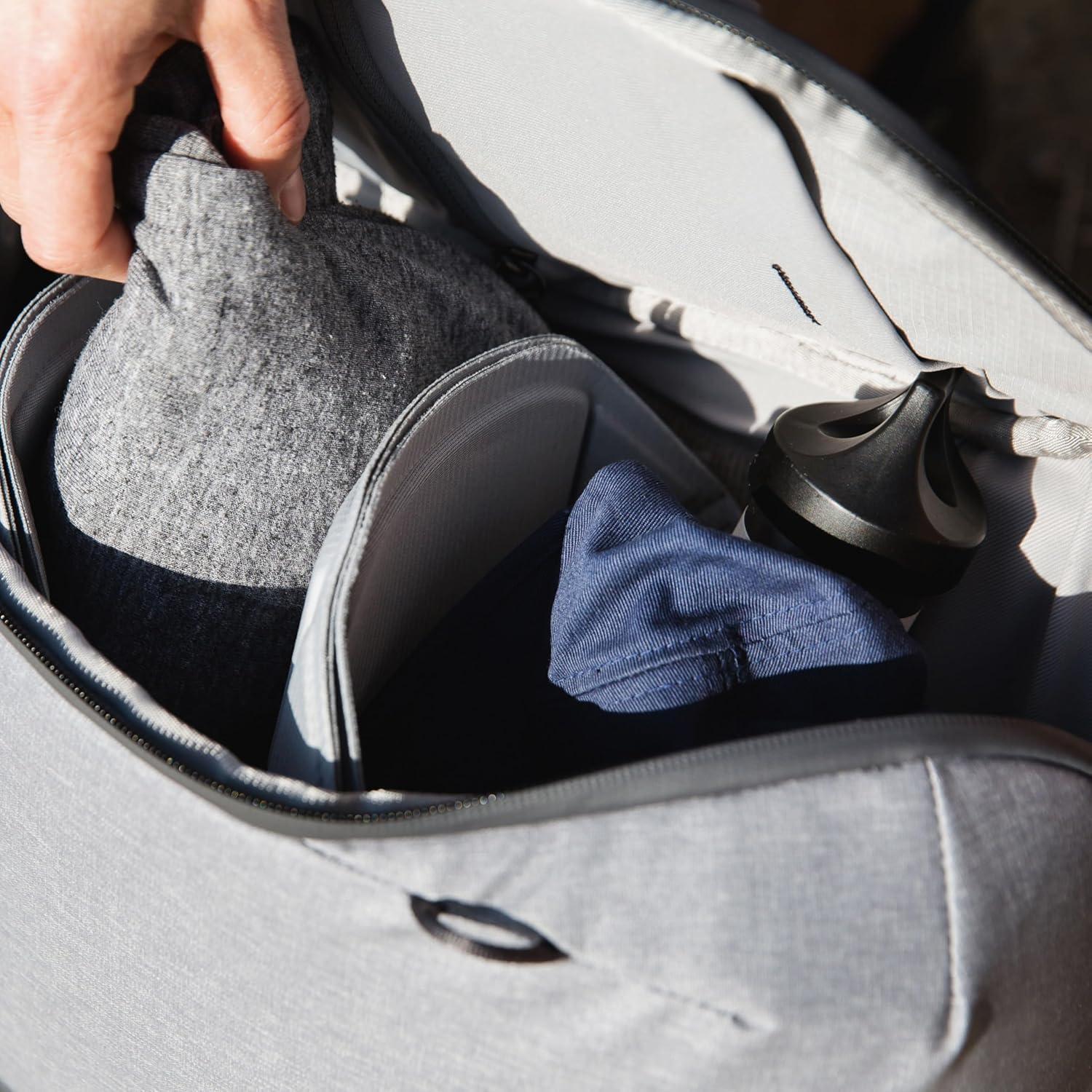 imagePeak Design Everyday Backpack Zip 20L Kelp 270Degree Zip Dual Side Pockets FlexFold Dividers Fits 15 Laptop For Camera Carry Daily Commutes or Travel Versatile Backpack for Men and WomenAsh