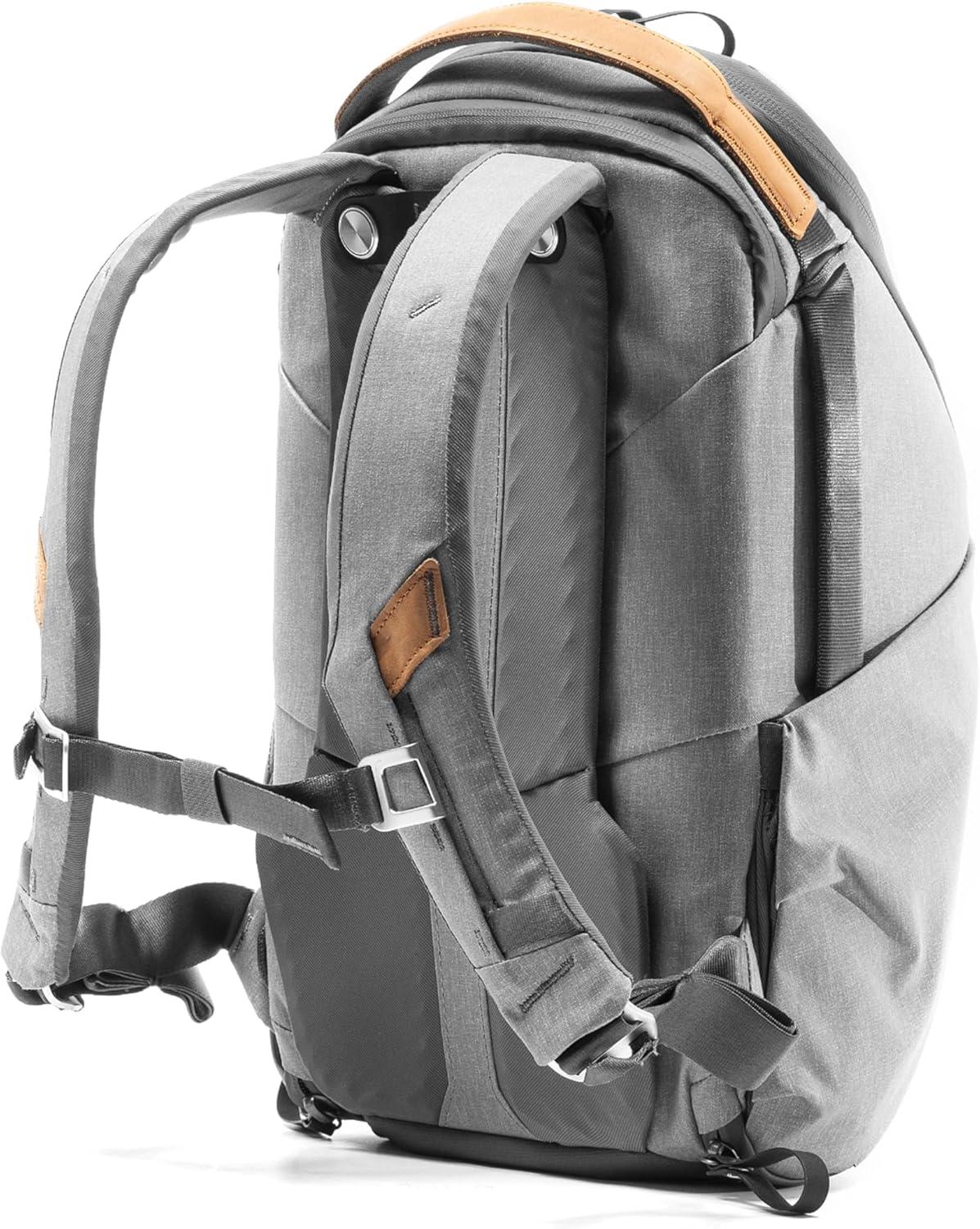 imagePeak Design Everyday Backpack Zip 20L Kelp 270Degree Zip Dual Side Pockets FlexFold Dividers Fits 15 Laptop For Camera Carry Daily Commutes or Travel Versatile Backpack for Men and WomenAsh