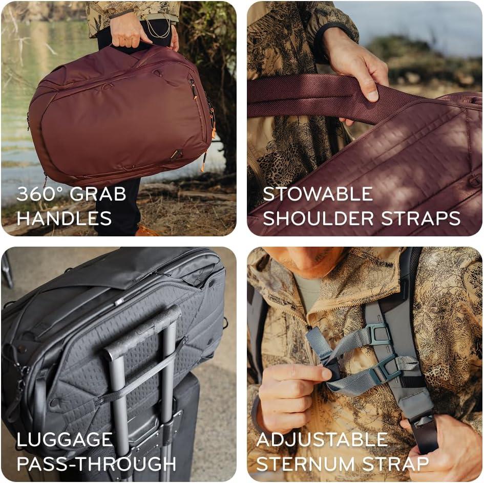 imagePeak Design Travel Backpack 30L Eclipse Expandable 2733L Design Rear and Top Access Weatherproof Shell Laptop Sleeve Ideal for Travel or Everyday Carry Versatile Backpack for Men and WomenSage