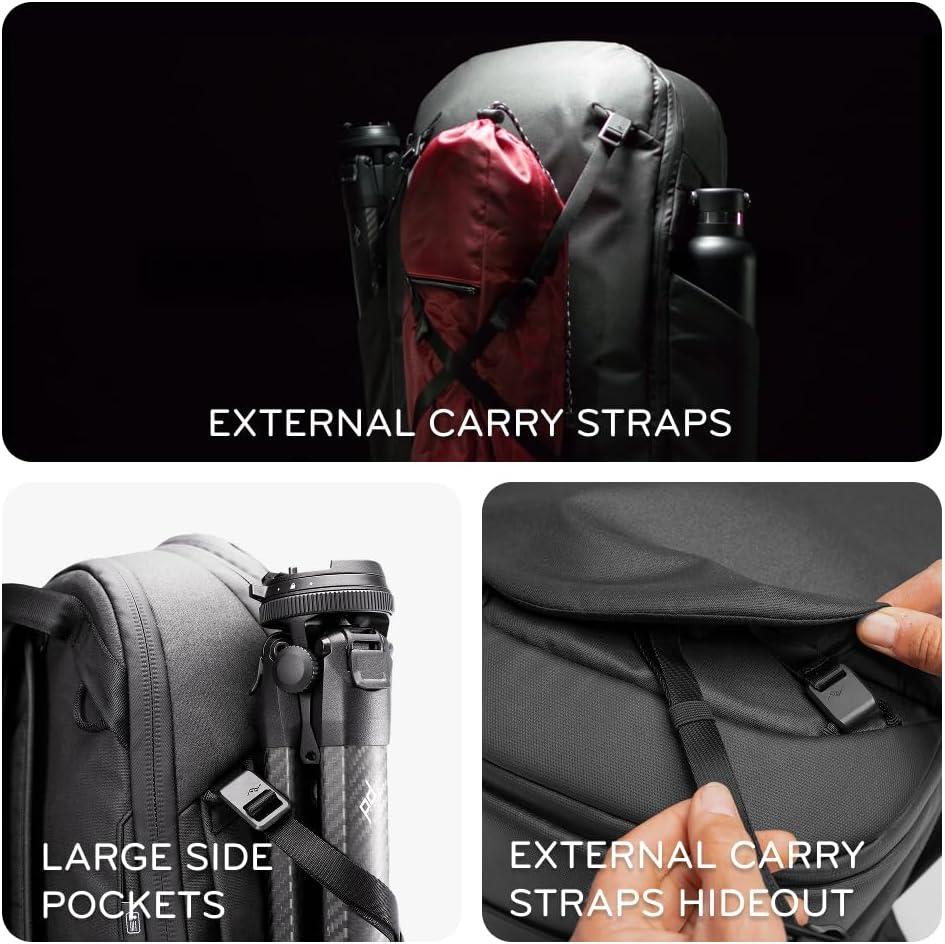 imagePeak Design Travel Backpack 30L Eclipse Expandable 2733L Design Rear and Top Access Weatherproof Shell Laptop Sleeve Ideal for Travel or Everyday Carry Versatile Backpack for Men and WomenEclipse