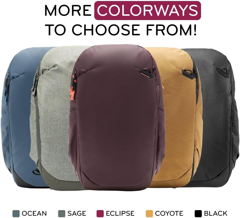 imagePeak Design Travel Backpack 30L Eclipse Expandable 2733L Design Rear and Top Access Weatherproof Shell Laptop Sleeve Ideal for Travel or Everyday Carry Versatile Backpack for Men and WomenSage