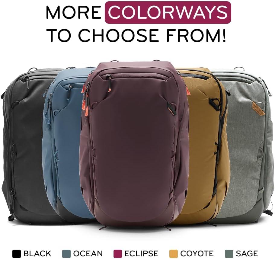 imagePeak Design Travel Backpack 30L Eclipse Expandable 2733L Design Rear and Top Access Weatherproof Shell Laptop Sleeve Ideal for Travel or Everyday Carry Versatile Backpack for Men and WomenSage